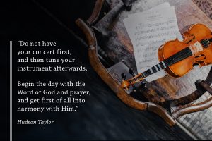 A timely reminder – God first then the news