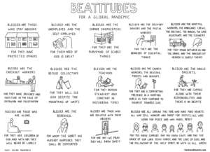 Cartoon Church: The Beatitudes for a Pandemic