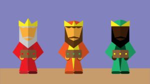 magi, flat design, kings