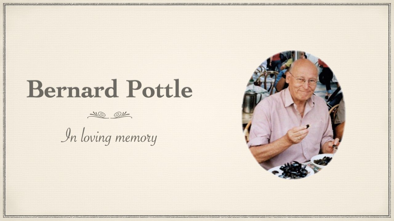Bernard Pottle’s Funeral – Wednesday 31st March at 1pm