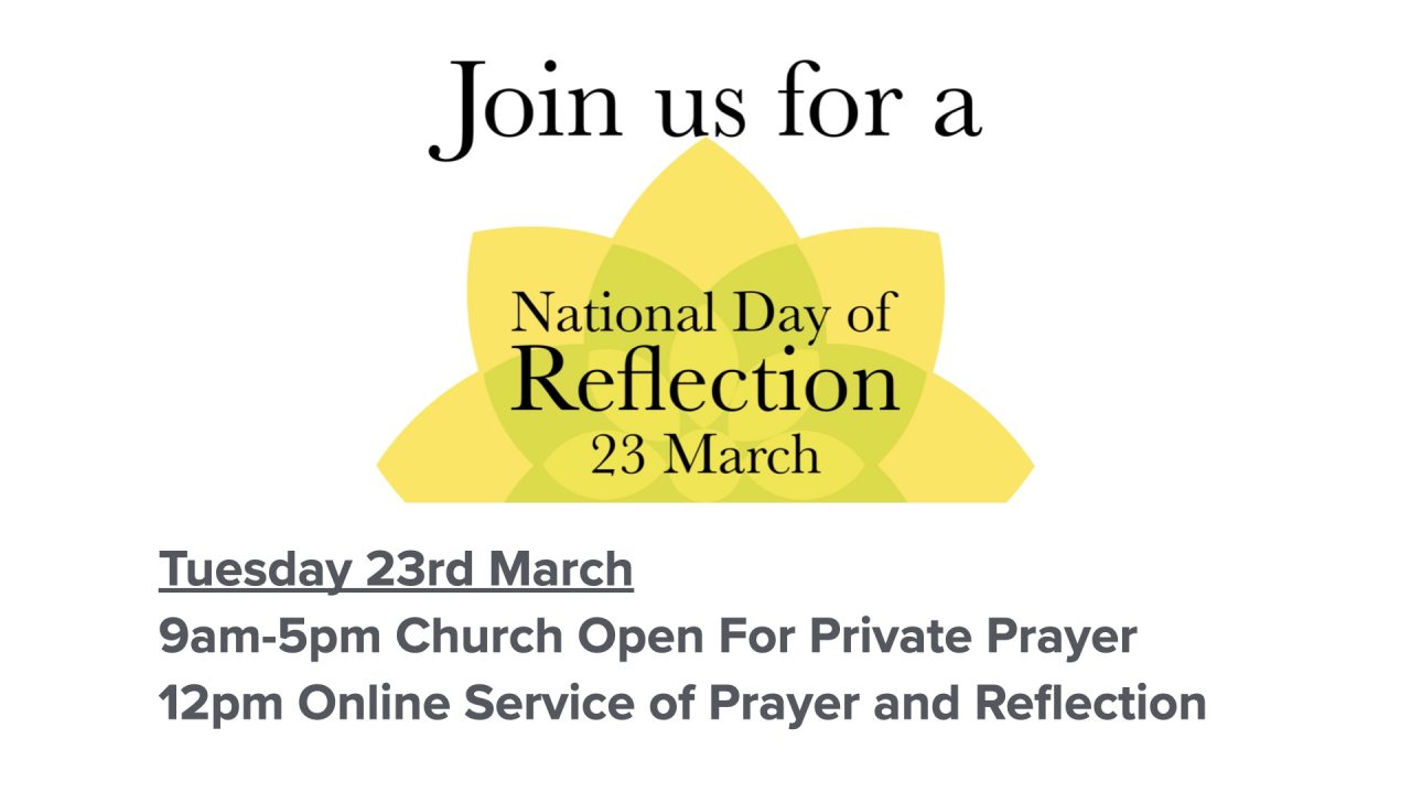 Service for National Day of Reflection