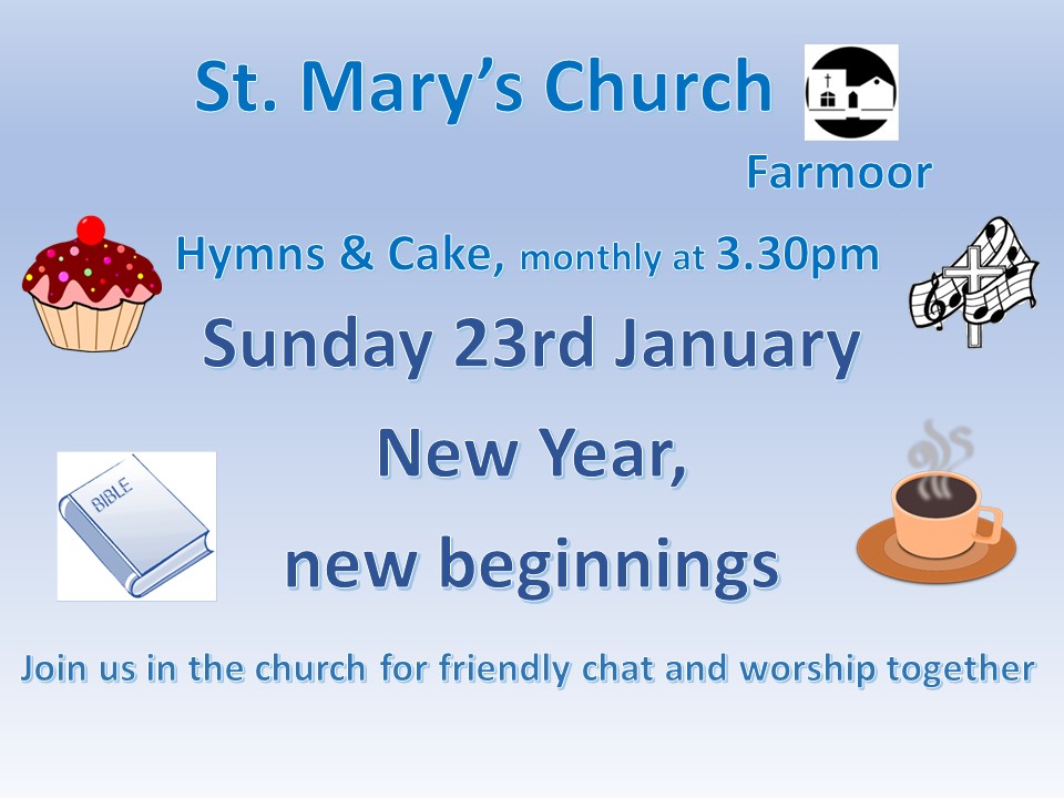 Hymns and Cake – New Monthly Service at St Mary’s Farmoor