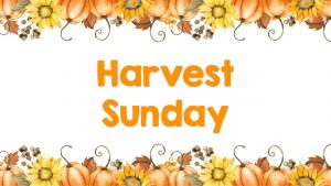 29/9/24 10:30am Harvest Festival: come and join us or stream live